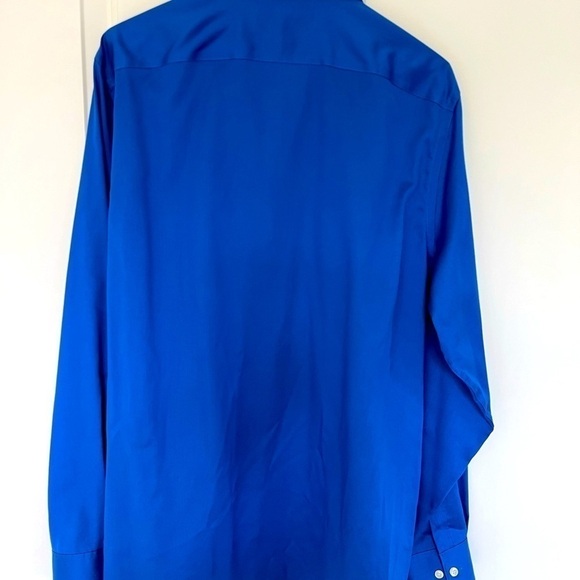 Michael Kors Non Iron Royal Blue Button Down Dress Shirt - Picture 2 of 3